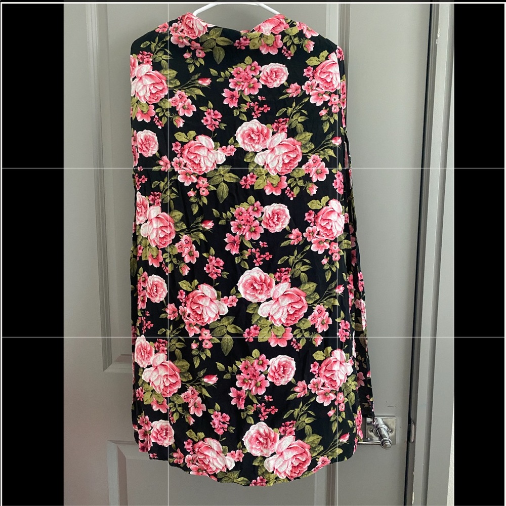 Crysanthemum flower maxi skirt